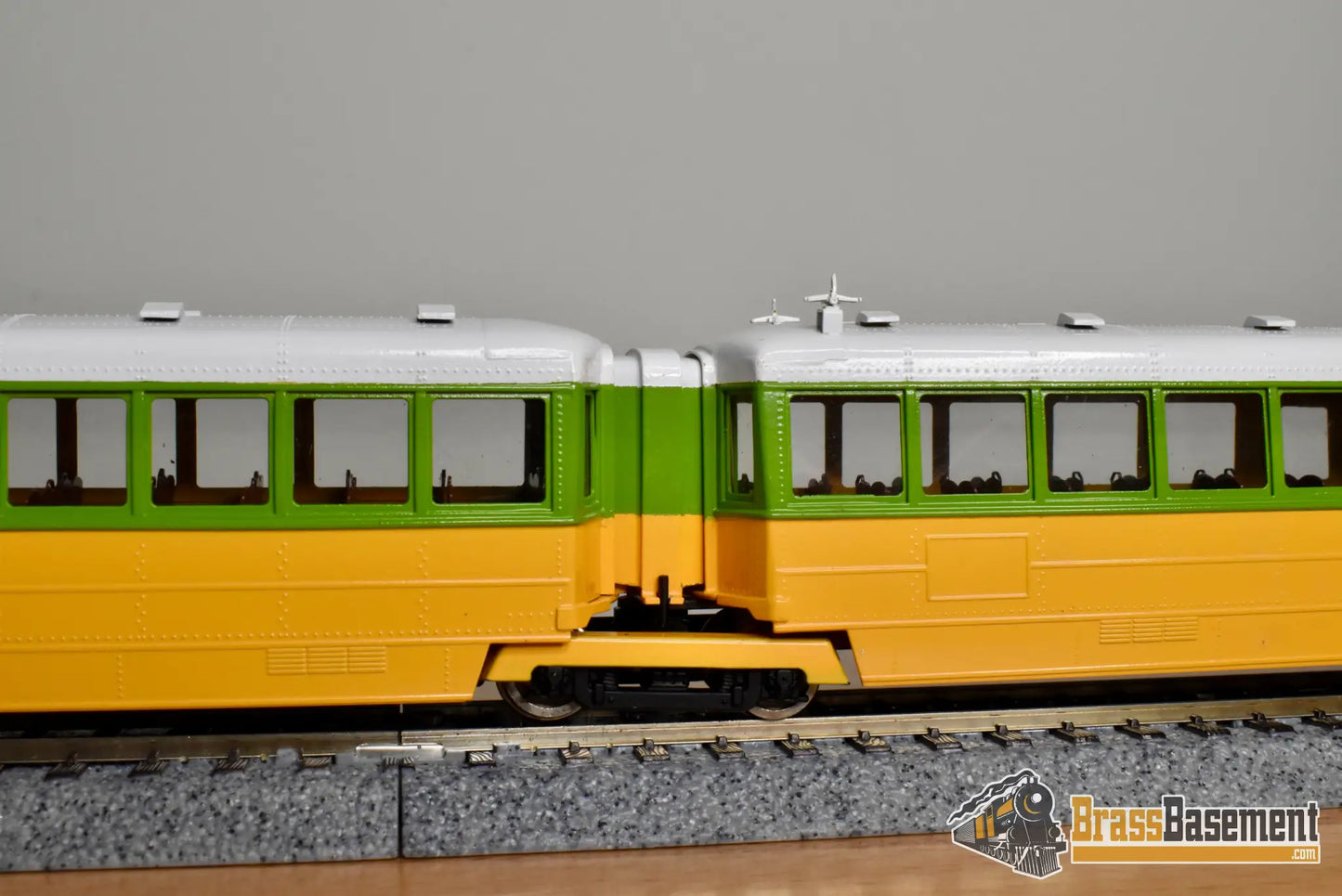 HO Brass - Erie Limited Key System Bridge Unit Late Orange & Green Scheme - Runs Well Interurban