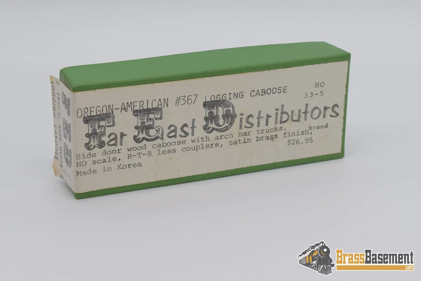 Ho Brass - Far East Division Caboose Side Door W/ Archbar Trucks