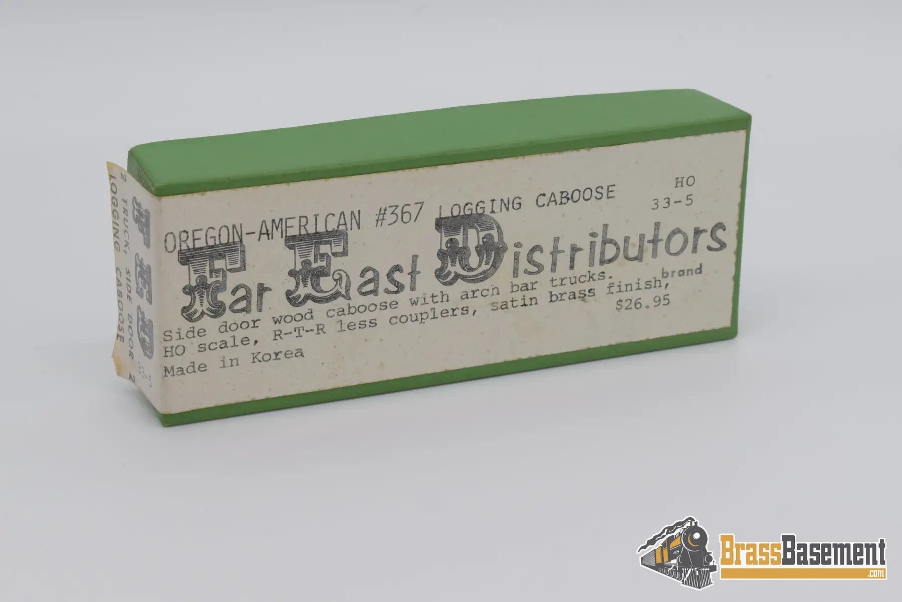 Ho Brass - Far East Division Caboose Side Door W/ Archbar Trucks