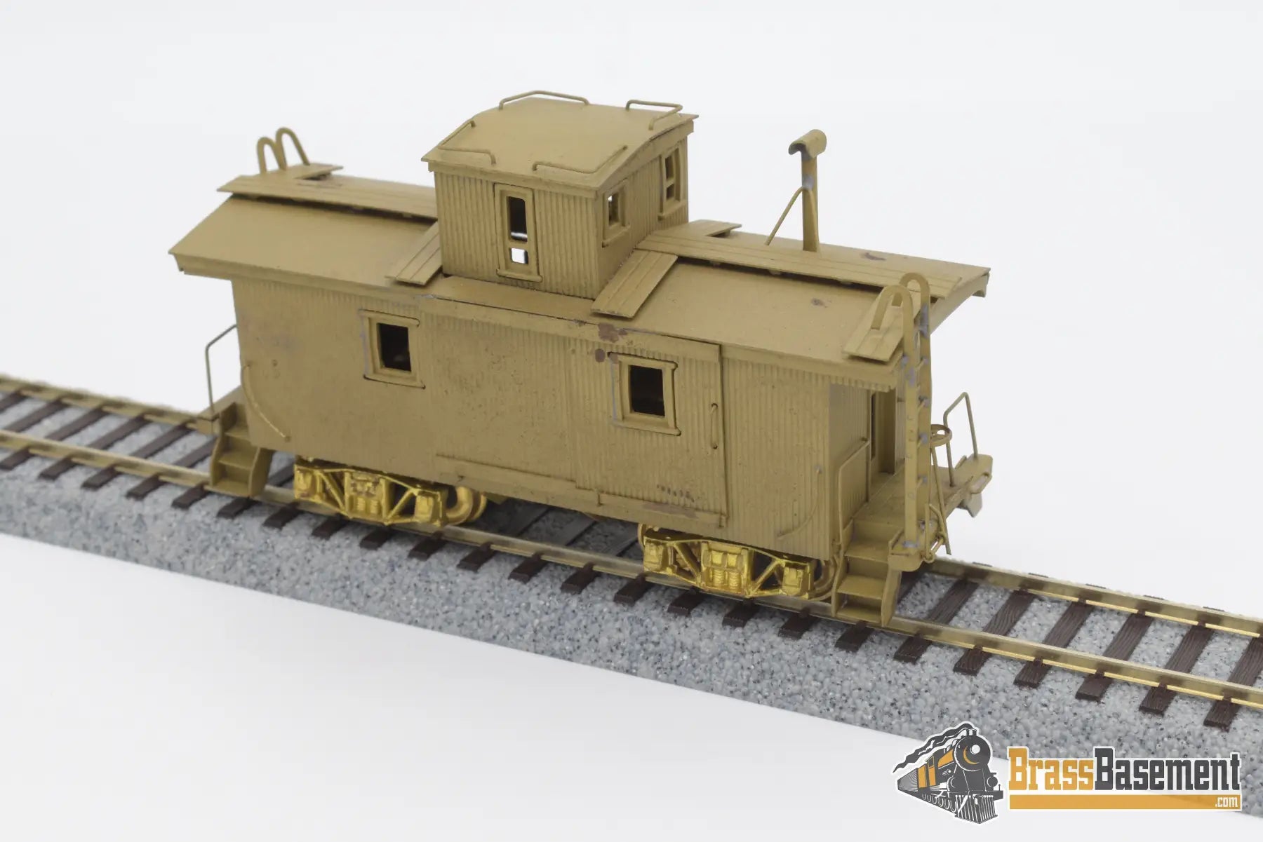 Ho Brass - Far East Division Caboose Side Door W/ Archbar Trucks