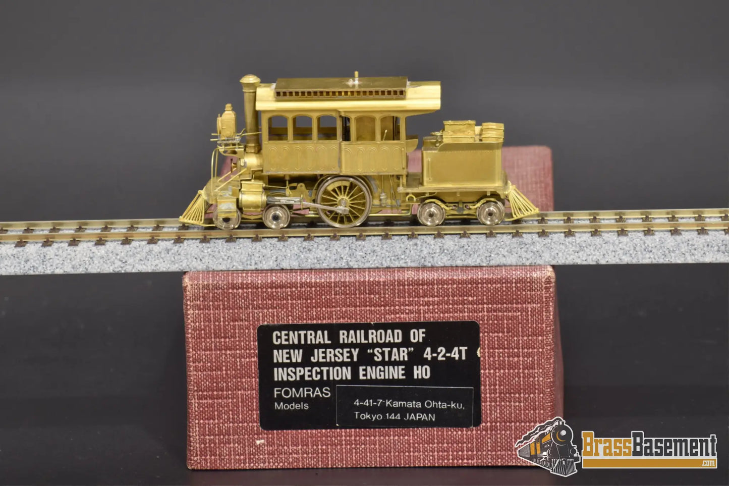Ho Brass - Fomras Central Of New Jersey Cnj 4 - 2 - 4T ’Star’ Inspection Engine Steam