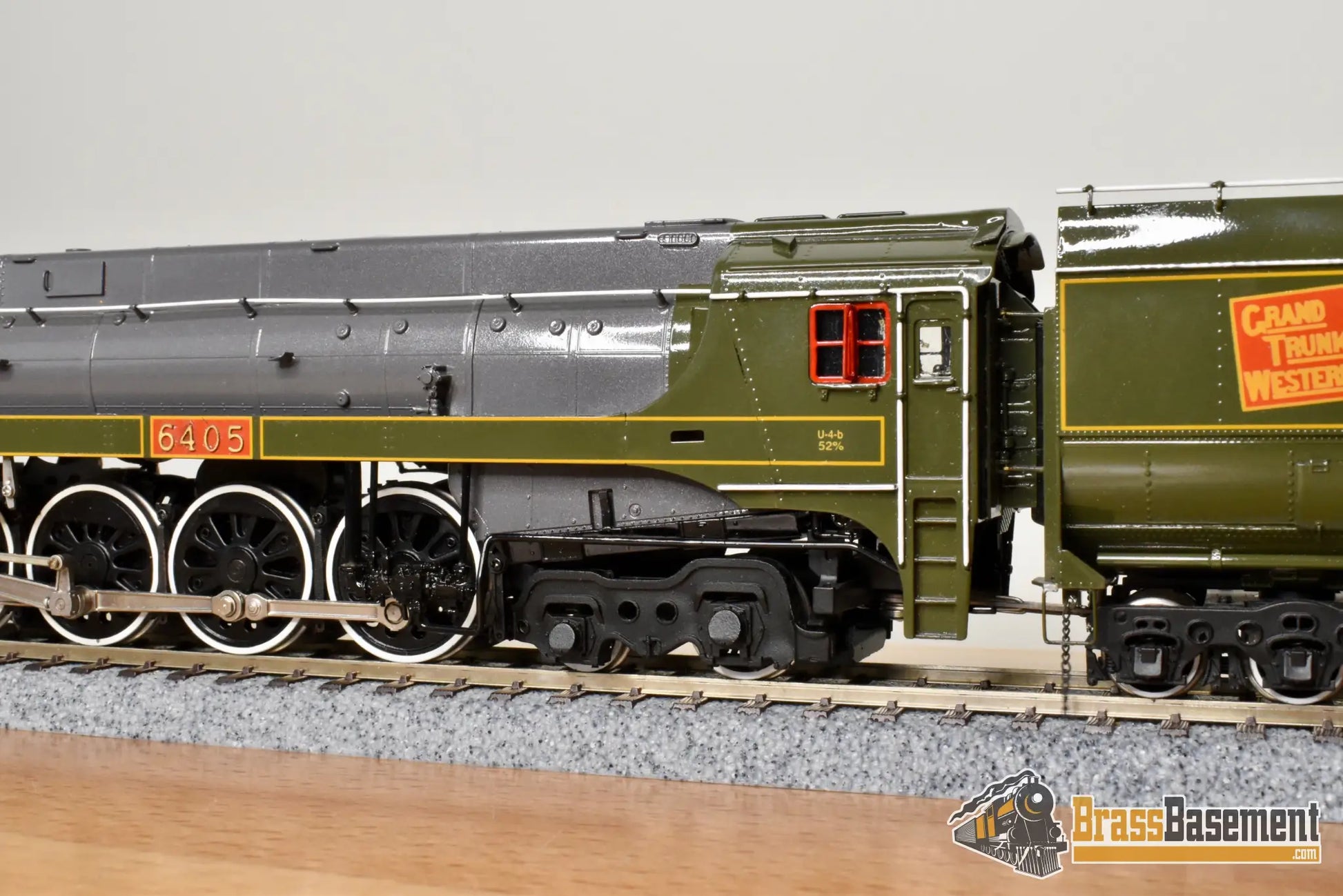HO Brass - Fomras Grand Trunk Western GTW U4b 4-8-4 #6405 Streamlined - Green FP MINT Steam