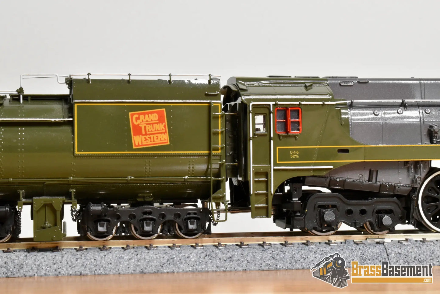 HO Brass - Fomras Grand Trunk Western GTW U4b 4-8-4 #6405 Streamlined - Green FP MINT Steam