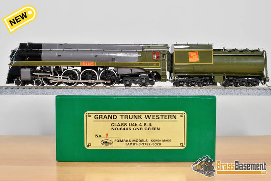 HO Brass - Fomras Grand Trunk Western GTW U4b 4-8-4 #6405 Streamlined - Green FP MINT Steam