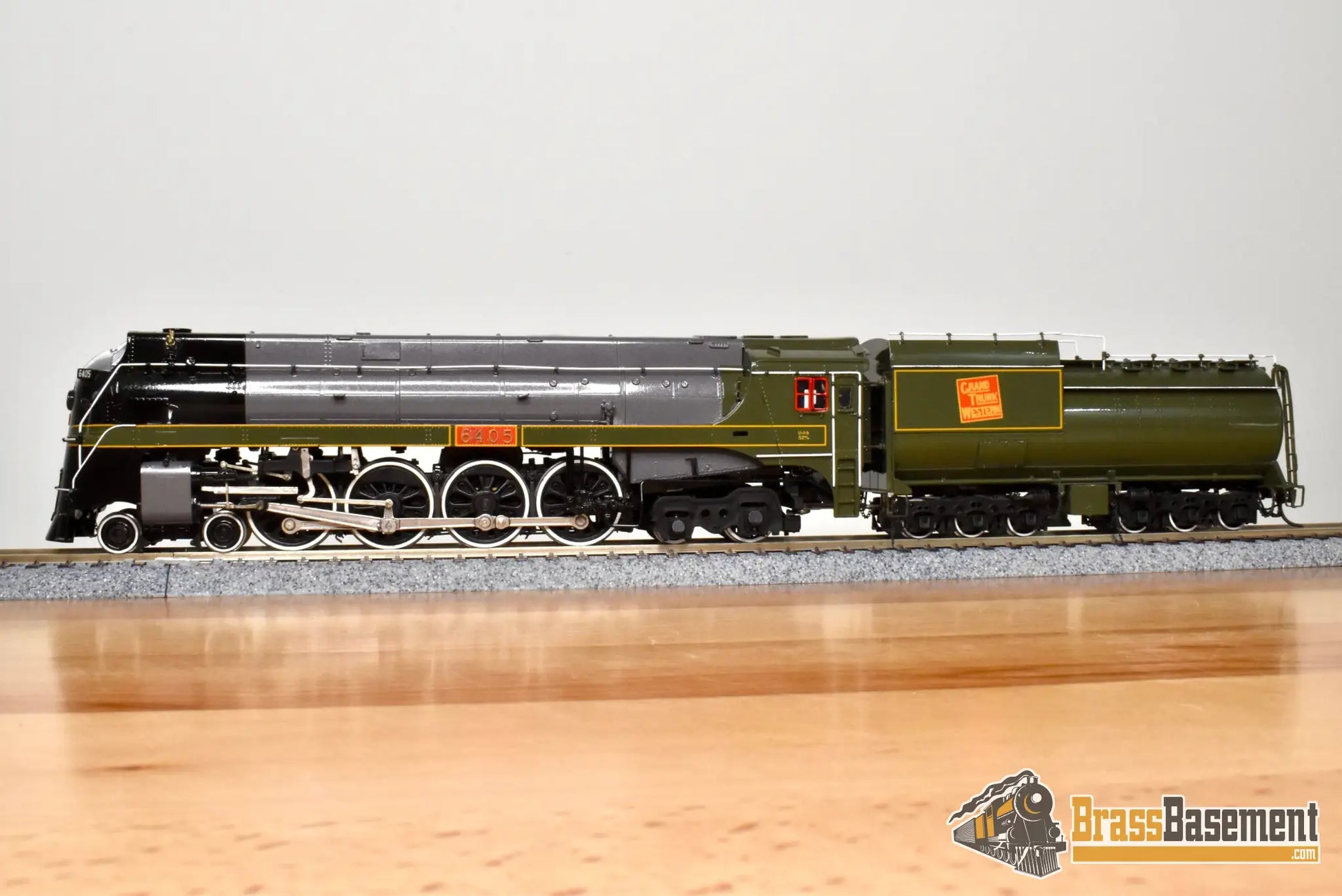 HO Brass - Fomras Grand Trunk Western GTW U4b 4-8-4 #6405 Streamlined - Green FP MINT Steam