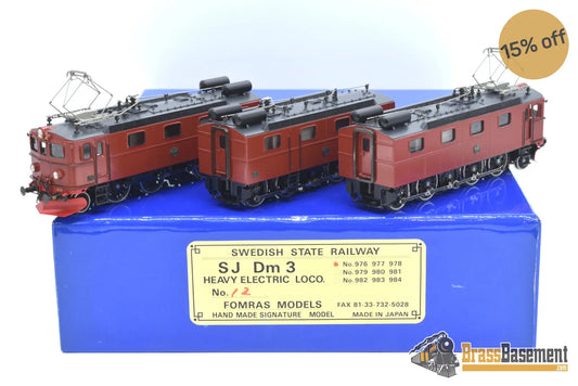 Ho Brass - Fomras Models Swedish State Railway Sj Dm3 Heavy Electric Built In Japan