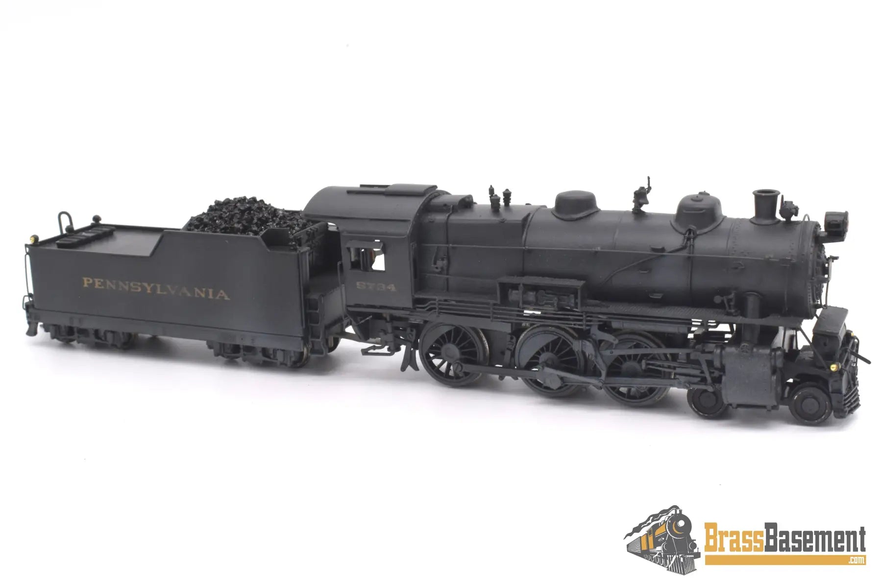 Ho Brass - Gem Olympia Gn - 119 Pennsylvania Railroad 4 - 6 - 0 G5S Nice Paint Steam