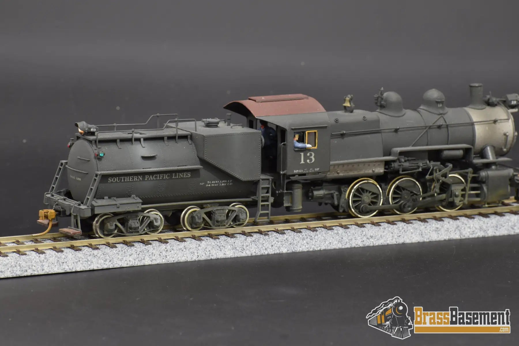Ho Brass - Gem Prr 0 - 6 - 0 Painted For Southern Pacific W/ Us Hobbies Vanderbilt Tender Steam