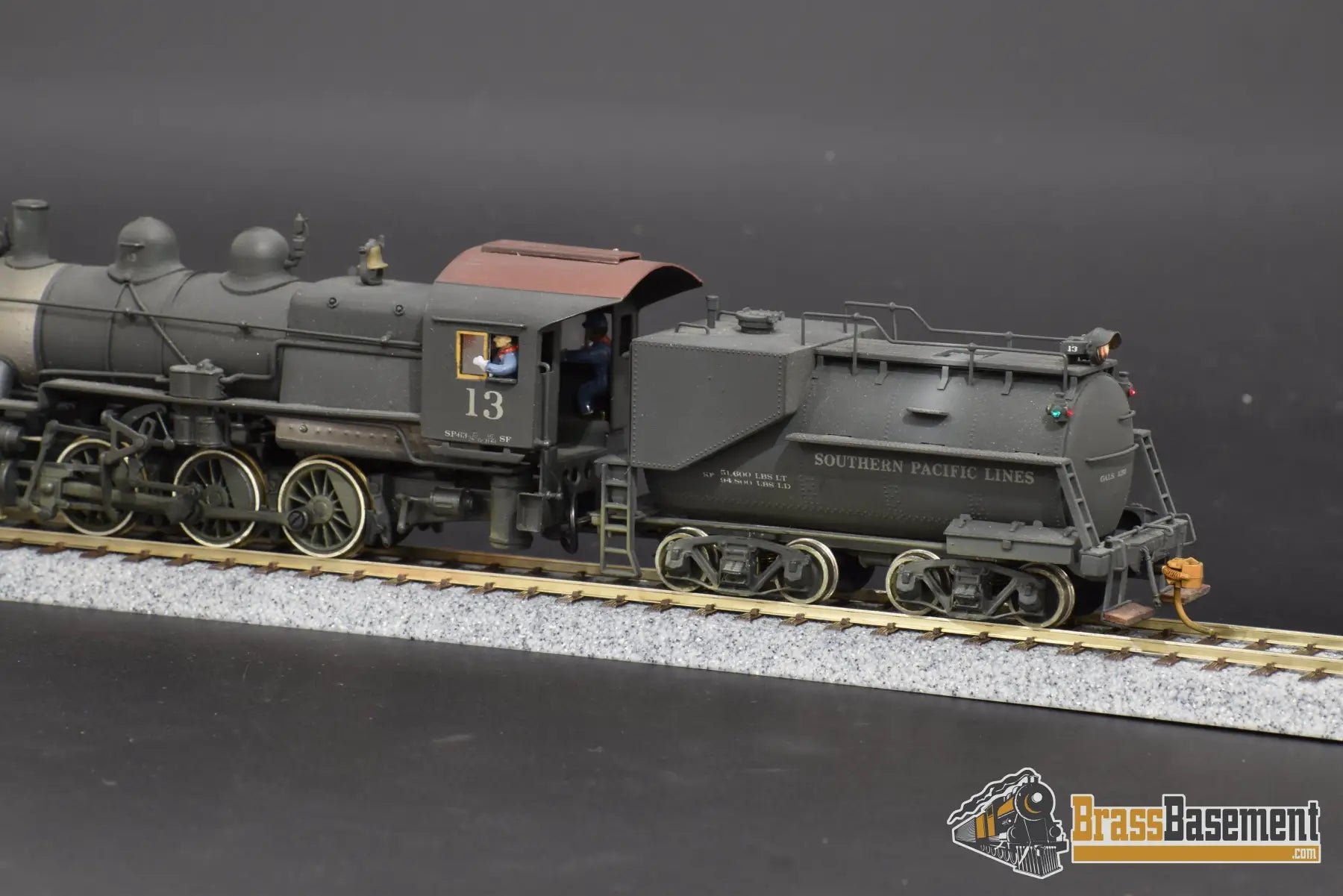 Ho Brass - Gem Prr 0 - 6 - 0 Painted For Southern Pacific W/ Us Hobbies Vanderbilt Tender Steam