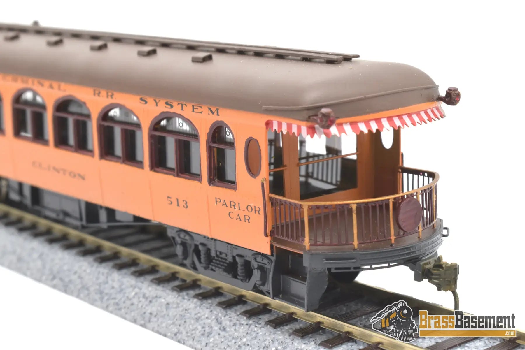 Ho Brass - Ghb/Gsb Illinois Terminal Rr Parlor Observation & Combine Powered Pro Paint Interurban