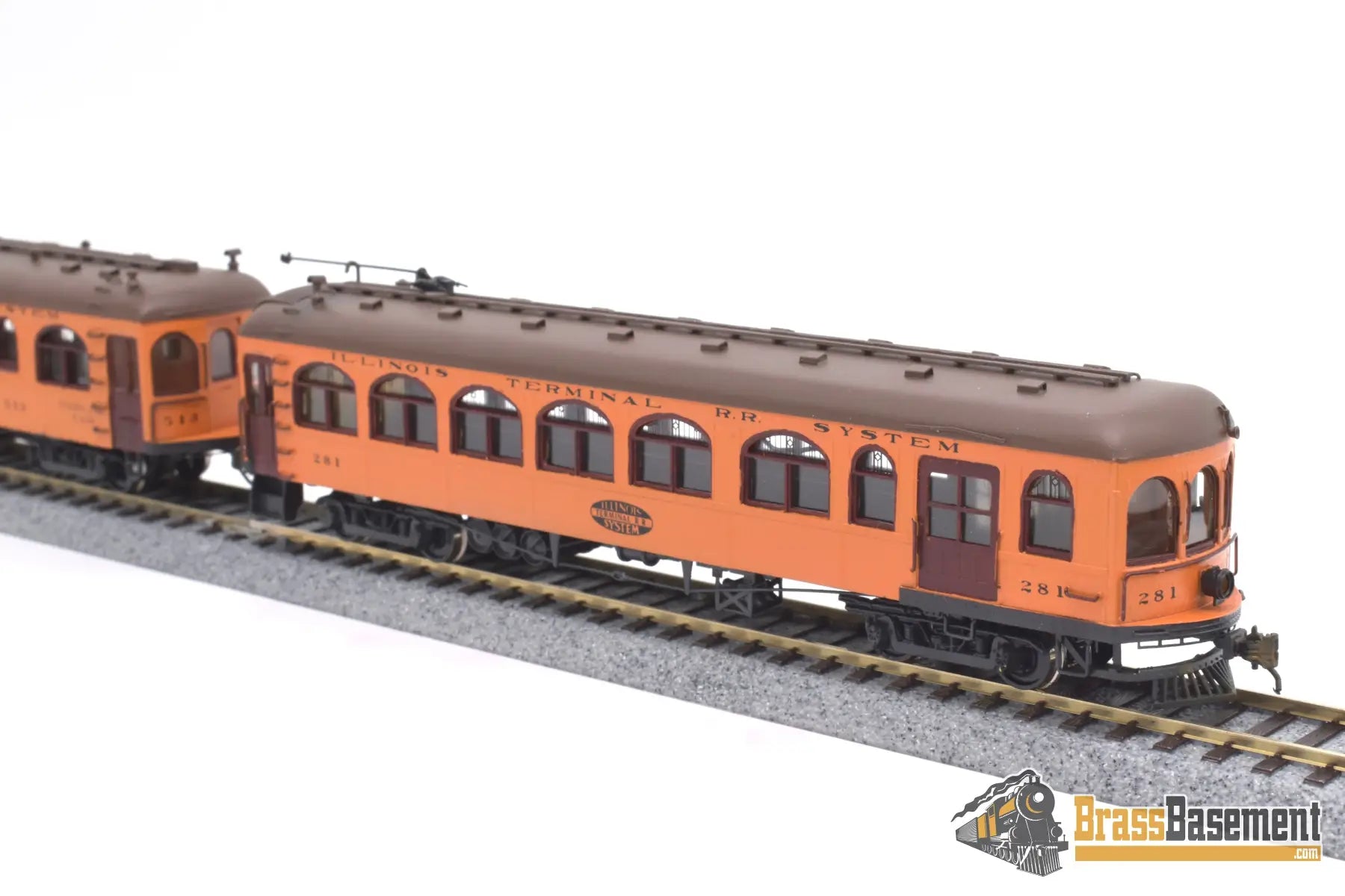 Ho Brass - Ghb/Gsb Illinois Terminal Rr Parlor Observation & Combine Powered Pro Paint Interurban