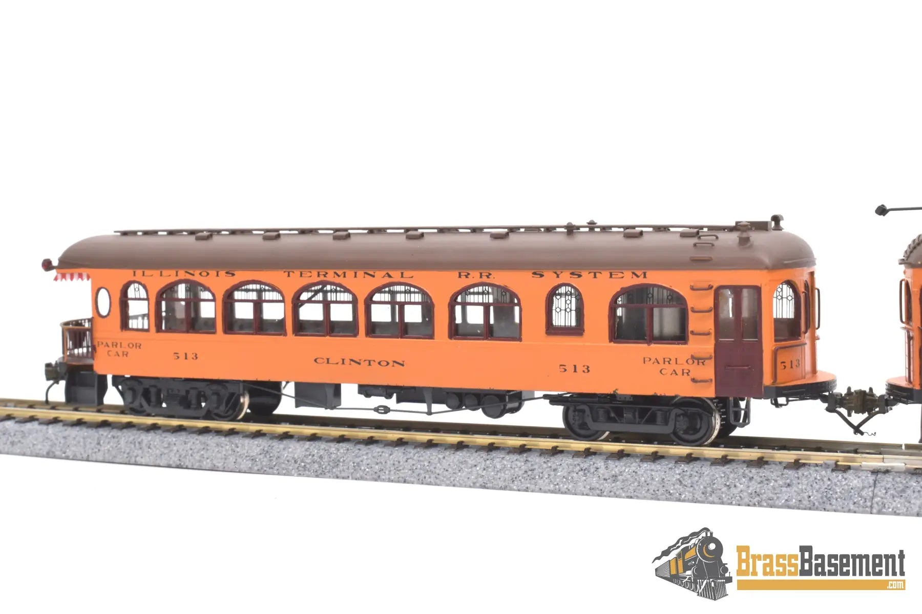 Ho Brass - Ghb/Gsb Illinois Terminal Rr Parlor Observation & Combine Powered Pro Paint Interurban