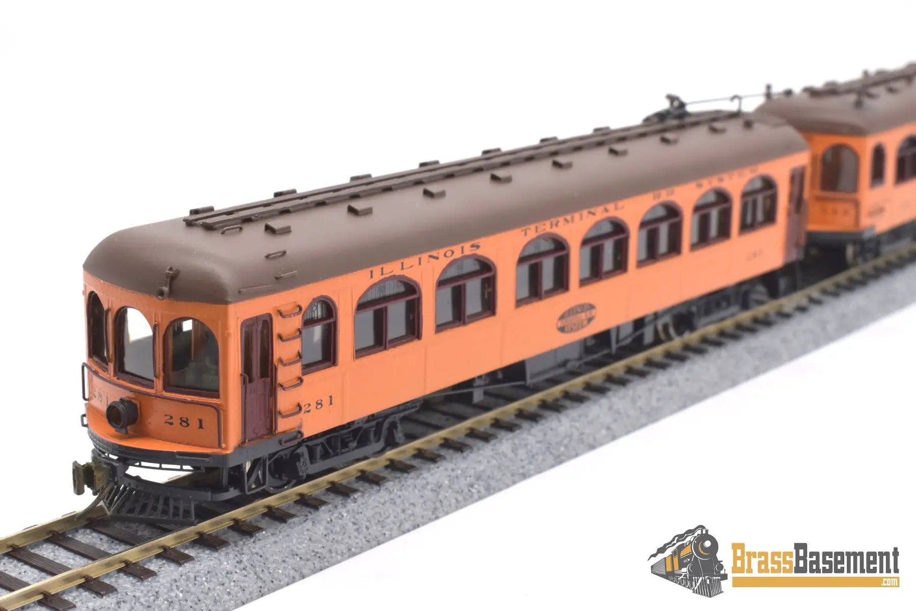 Ho Brass - Ghb/Gsb Illinois Terminal Rr Parlor Observation & Combine Powered Pro Paint Interurban