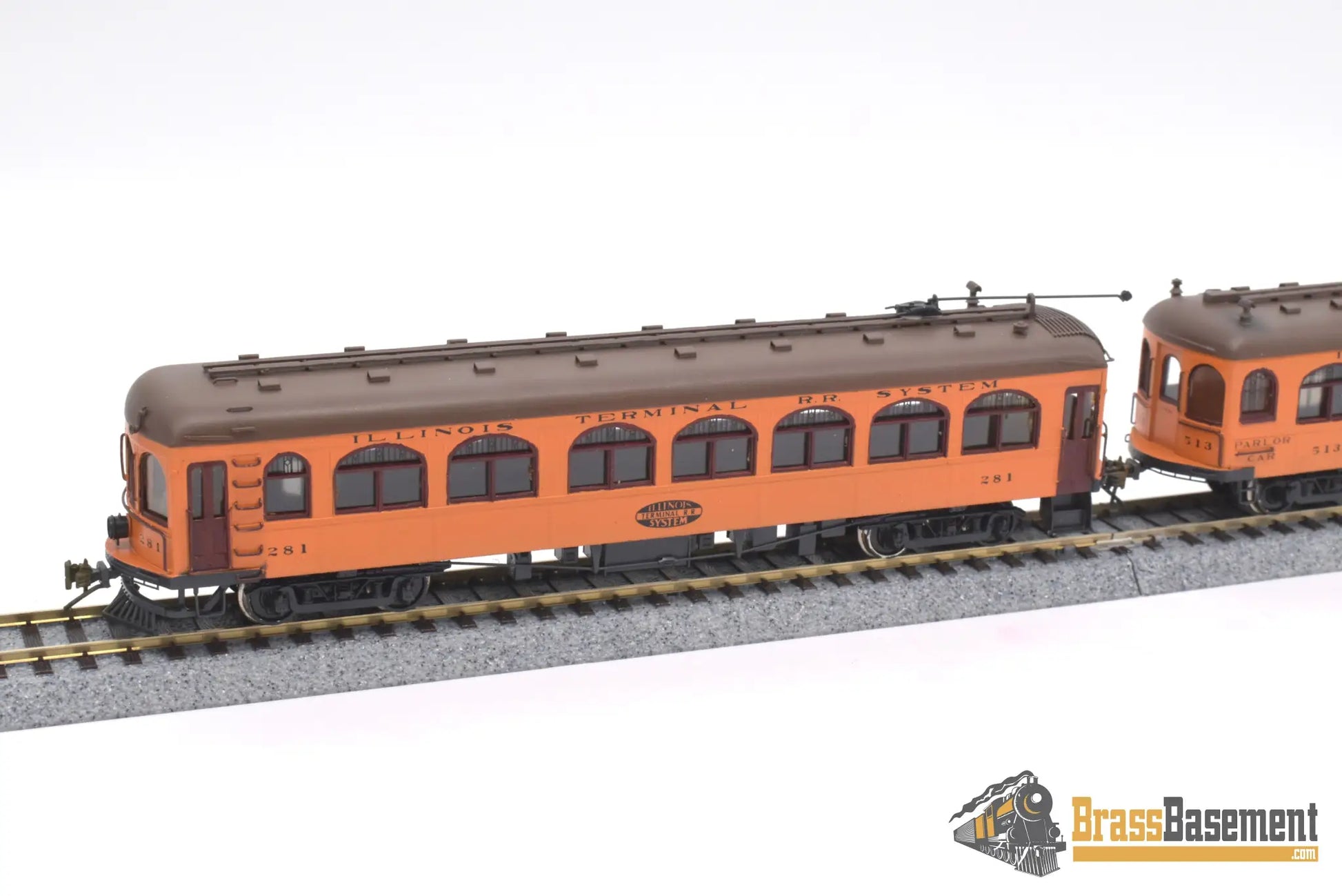 Ho Brass - Ghb/Gsb Illinois Terminal Rr Parlor Observation & Combine Powered Pro Paint Interurban
