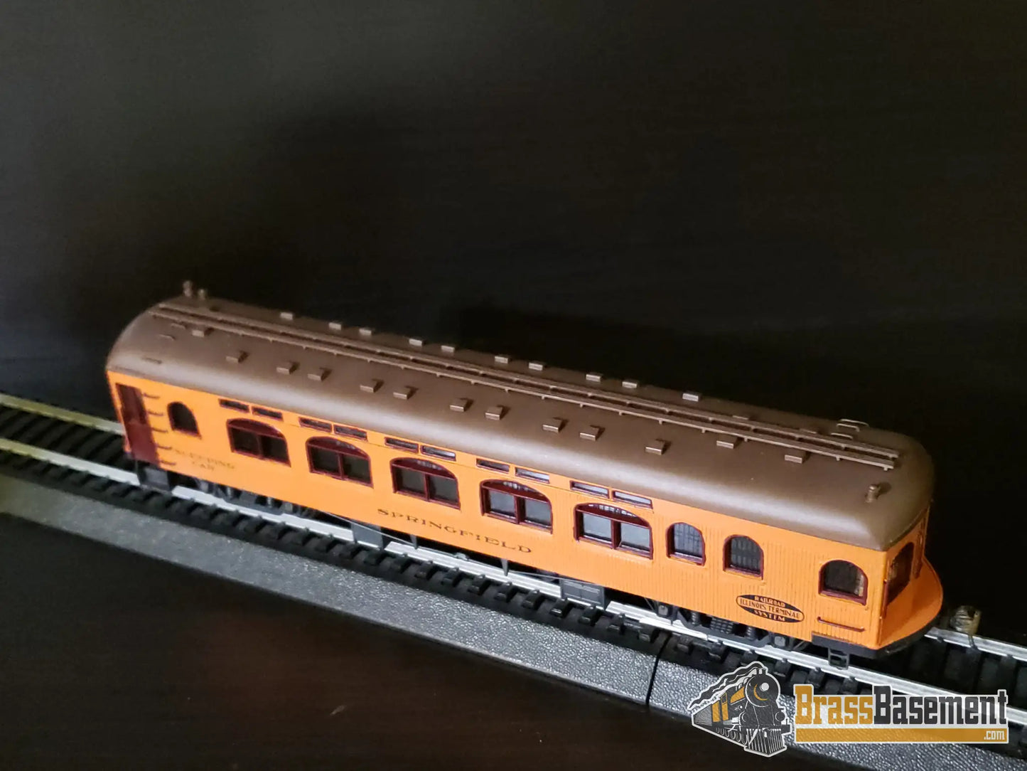 Budget Brass - HO GHB Illinois Traction ’The Owl’ Trailer Sleeper ’Springfield’ - Painted