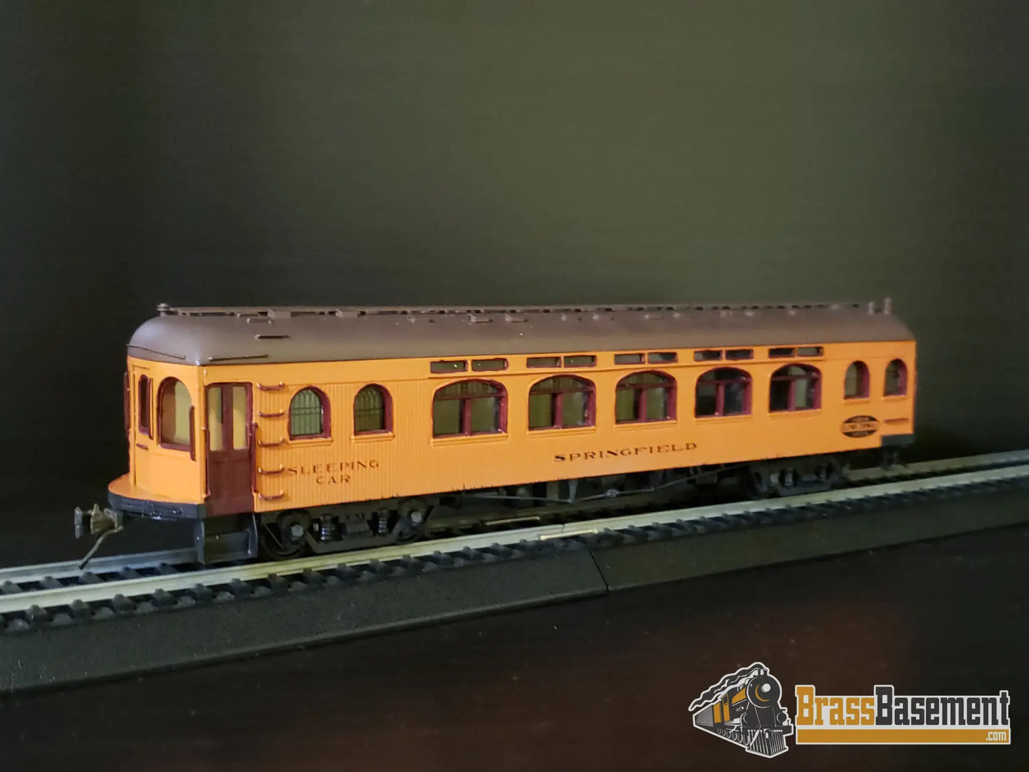 Budget Brass - HO GHB Illinois Traction ’The Owl’ Trailer Sleeper ’Springfield’ - Painted