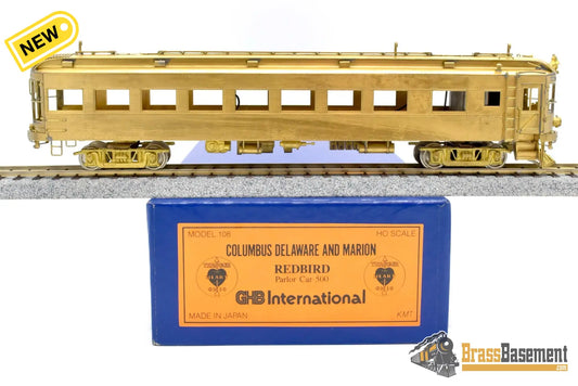 Ho Brass - Ghb Model 108 Columbus Delaware & Marion ‘Redbird’ Parlor Car #500 Motor Ceased