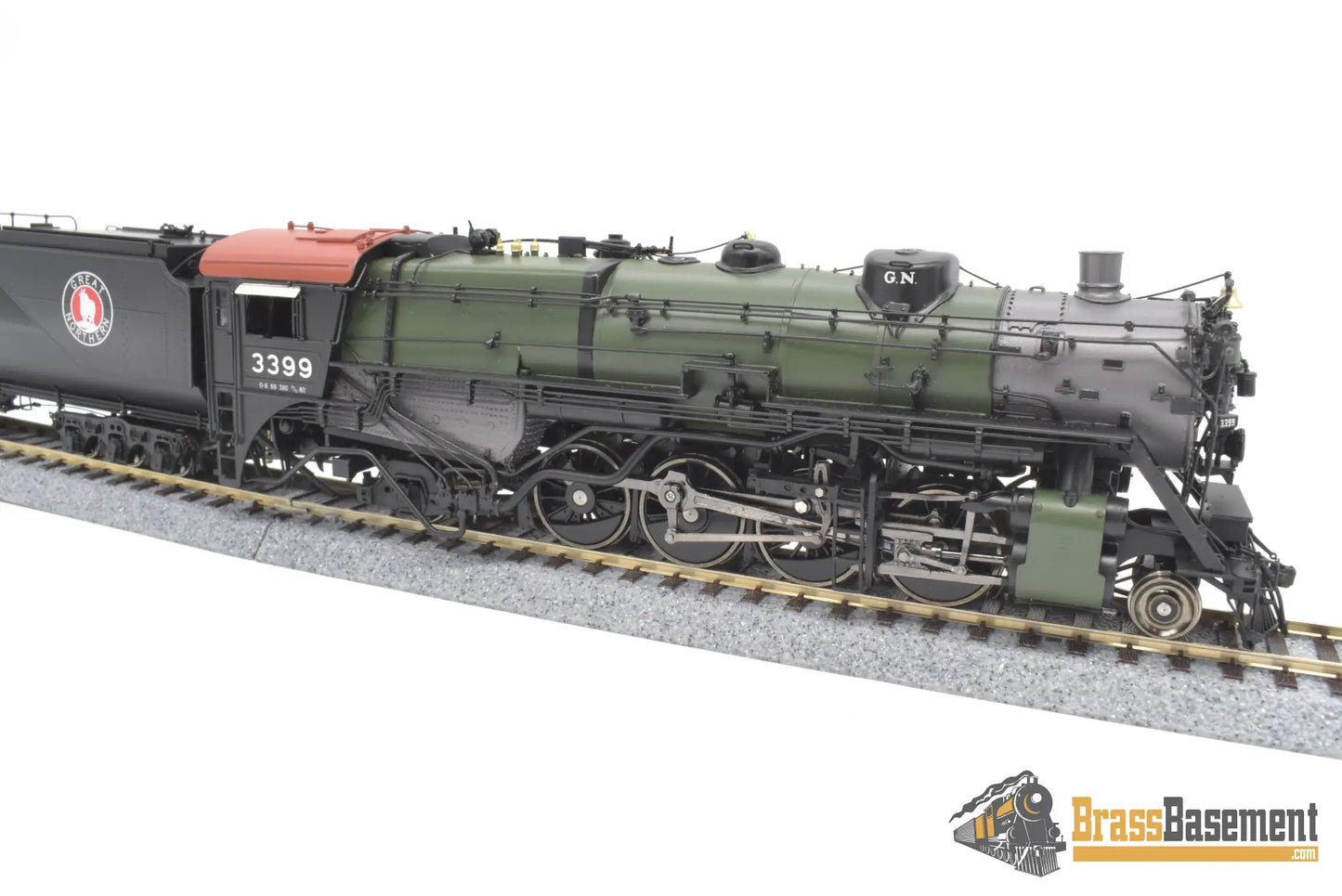Ho Brass - Gpm 3399.2 Glacier Park Models Great Northern Gn O - 8 2 - 8 - 2 #3399 Green Boiler Mint