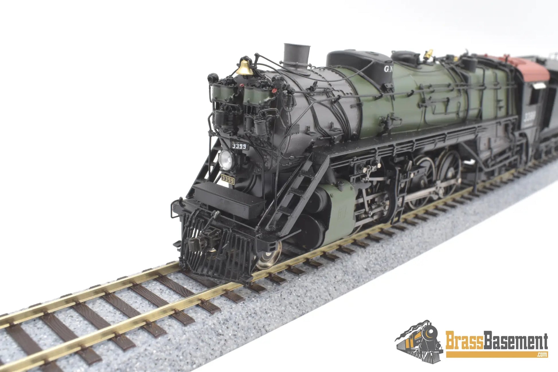 Ho Brass - Gpm 3399.2 Glacier Park Models Great Northern Gn O - 8 2 - 8 - 2 #3399 Green Boiler Mint