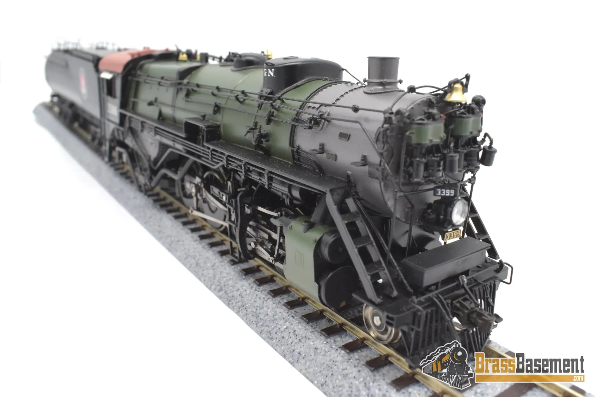 Ho Brass - Gpm 3399.2 Glacier Park Models Great Northern Gn O - 8 2 - 8 - 2 #3399 Green Boiler Mint