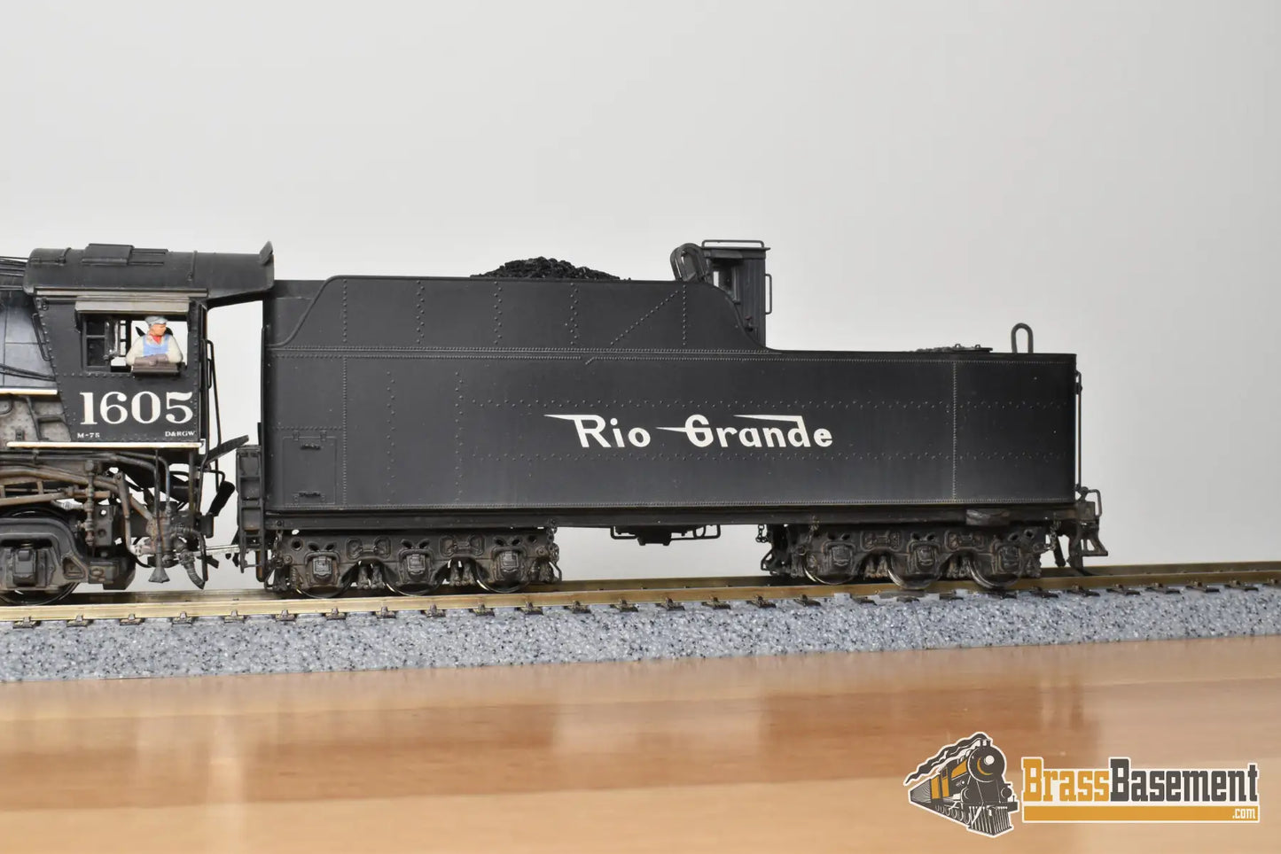 HO Brass - GPM D&RGW Rio Grande M-75 4-8-2 #1605 1950s - F/P Spoelma Weathering Steam
