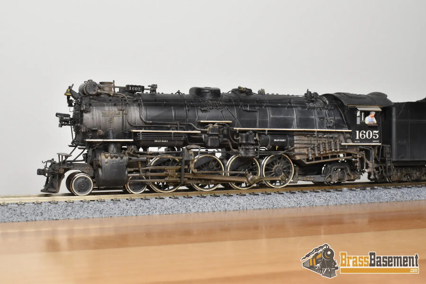 HO Brass - GPM D&RGW Rio Grande M-75 4-8-2 #1605 1950s - F/P Spoelma Weathering Steam