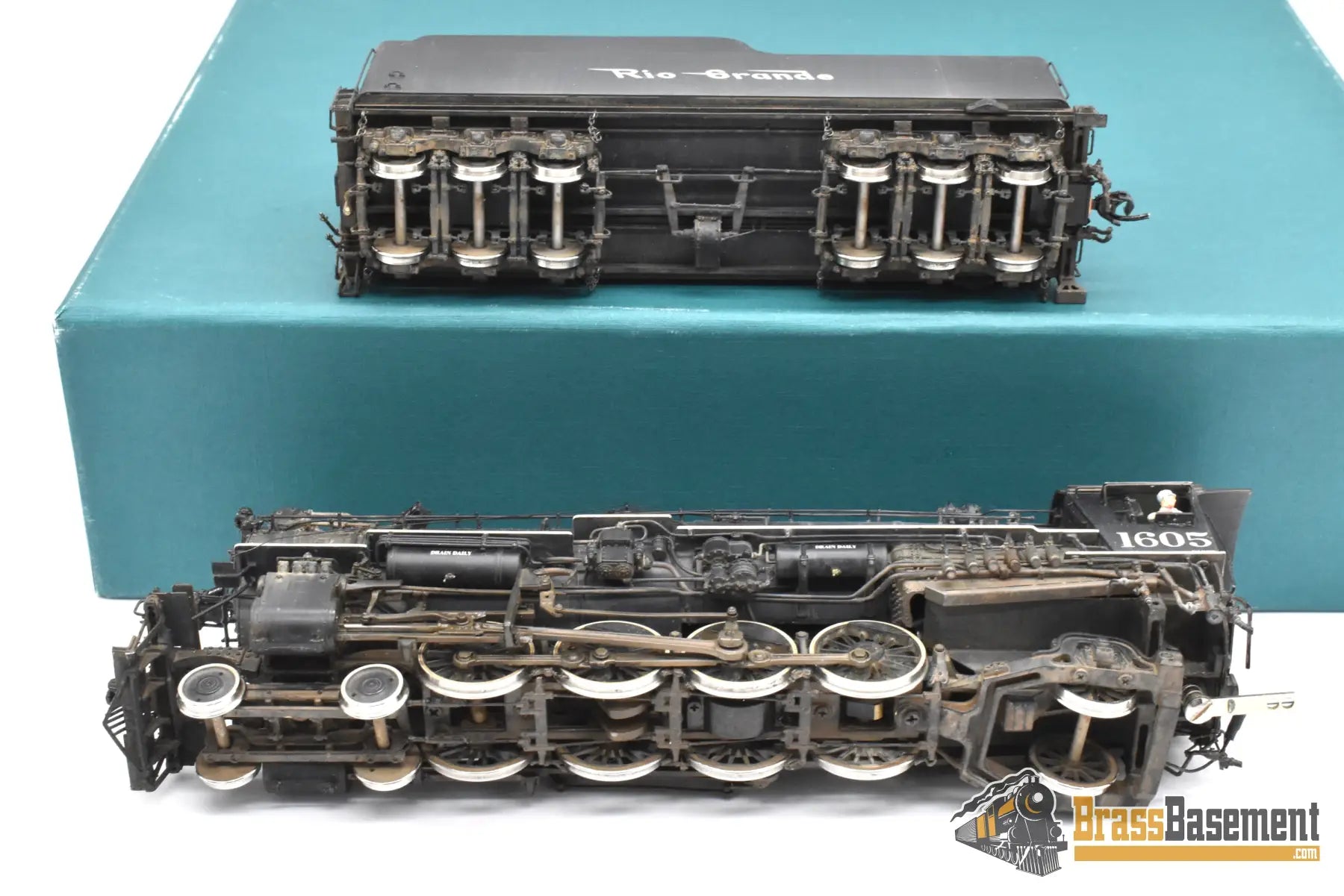 HO Brass - GPM D&RGW Rio Grande M-75 4-8-2 #1605 1950s - F/P Spoelma Weathering Steam