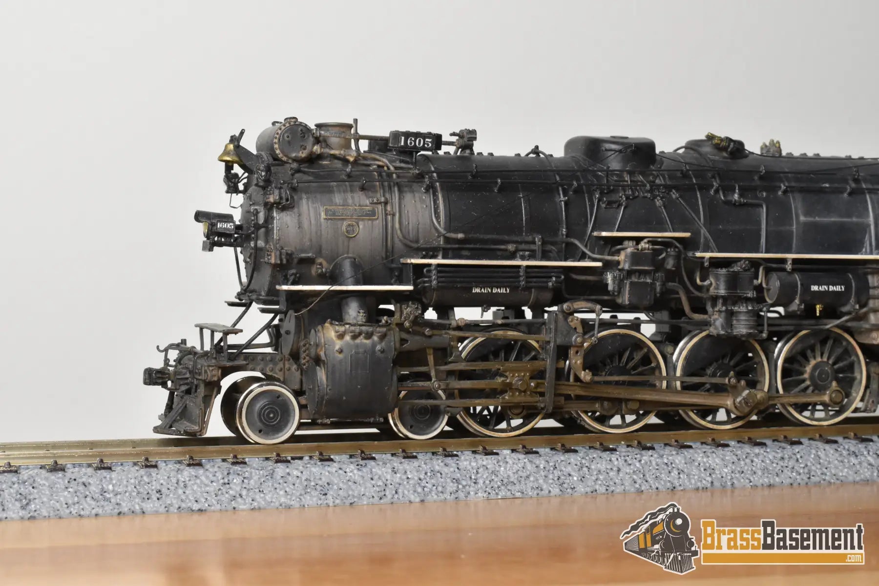 HO Brass - GPM D&RGW Rio Grande M-75 4-8-2 #1605 1950s - F/P Spoelma Weathering Steam