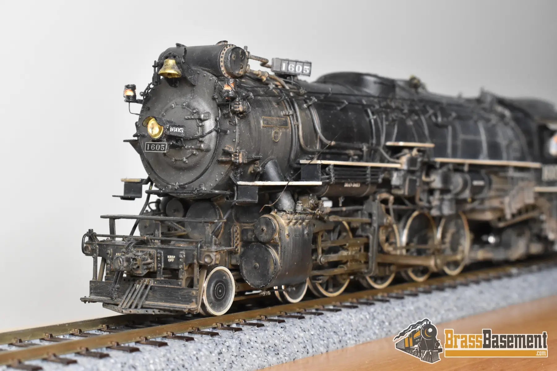 HO Brass - GPM D&RGW Rio Grande M-75 4-8-2 #1605 1950s - F/P Spoelma Weathering Steam