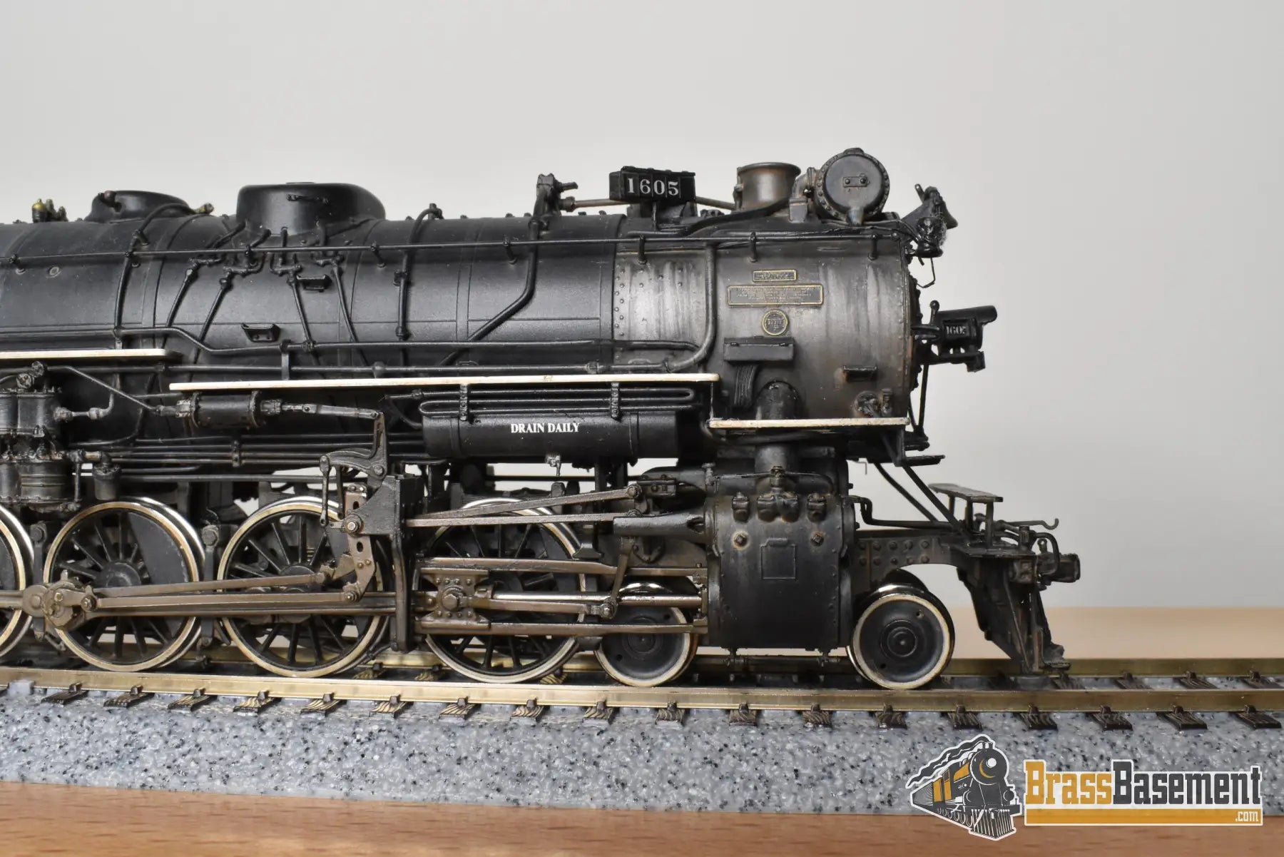 HO Brass - GPM D&RGW Rio Grande M-75 4-8-2 #1605 1950s - F/P Spoelma Weathering Steam