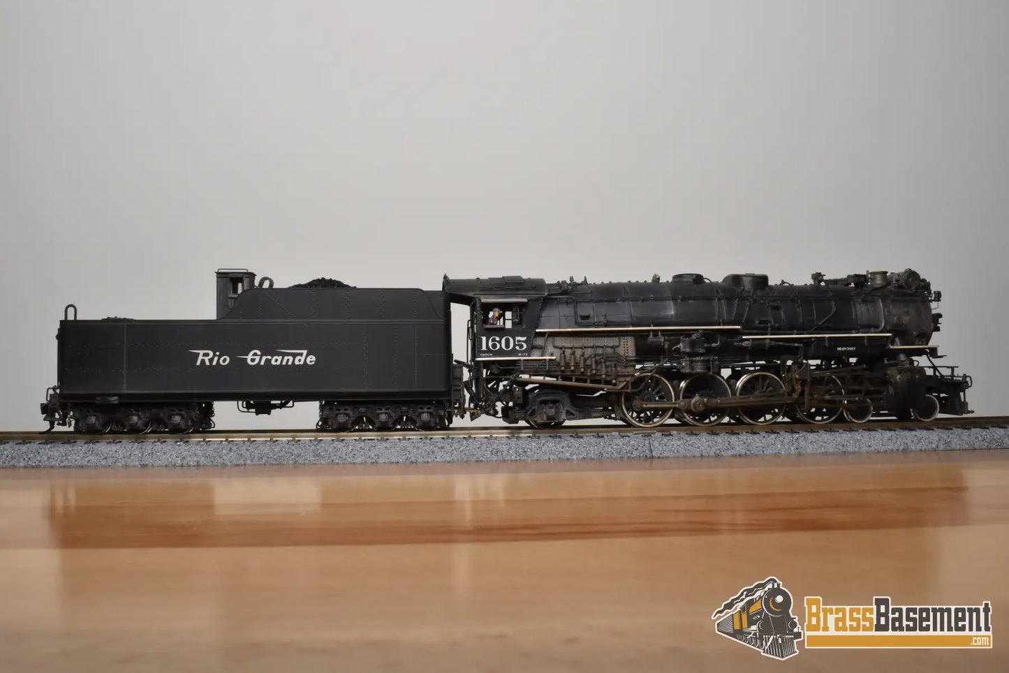 HO Brass - GPM D&RGW Rio Grande M-75 4-8-2 #1605 1950s - F/P Spoelma Weathering Steam