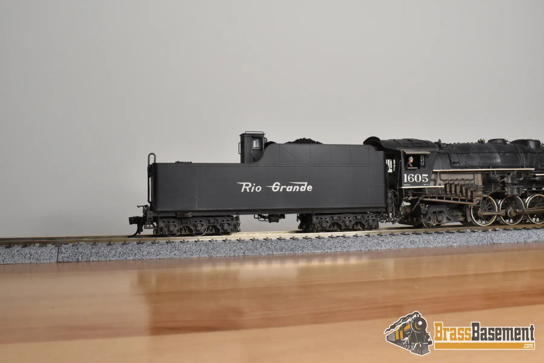 HO Brass - GPM D&RGW Rio Grande M-75 4-8-2 #1605 1950s - F/P Spoelma Weathering Steam