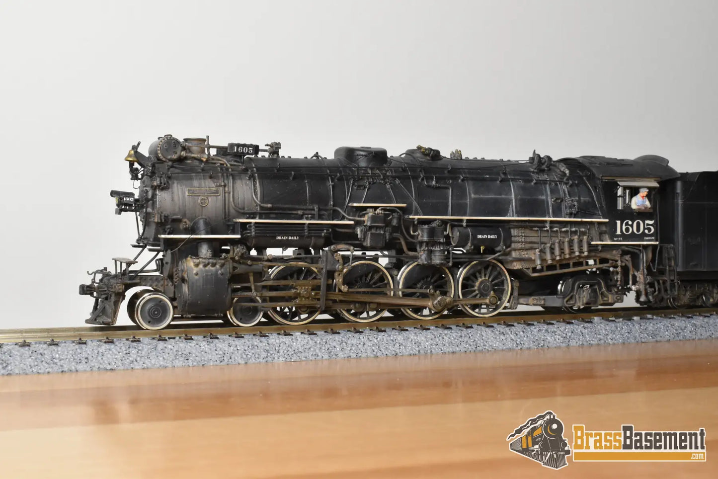 HO Brass - GPM D&RGW Rio Grande M-75 4-8-2 #1605 1950s - F/P Spoelma Weathering Steam