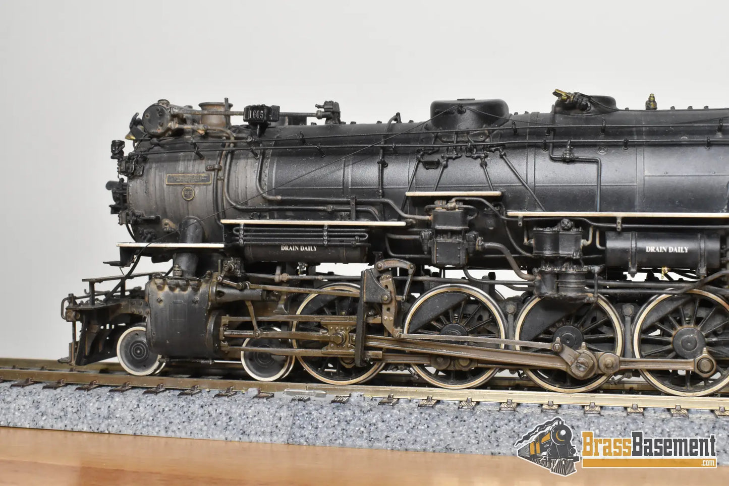 HO Brass - GPM D&RGW Rio Grande M-75 4-8-2 #1605 1950s - F/P Spoelma Weathering Steam