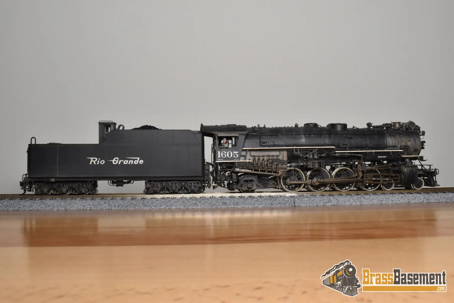 HO Brass - GPM D&RGW Rio Grande M-75 4-8-2 #1605 1950s - F/P Spoelma Weathering Steam