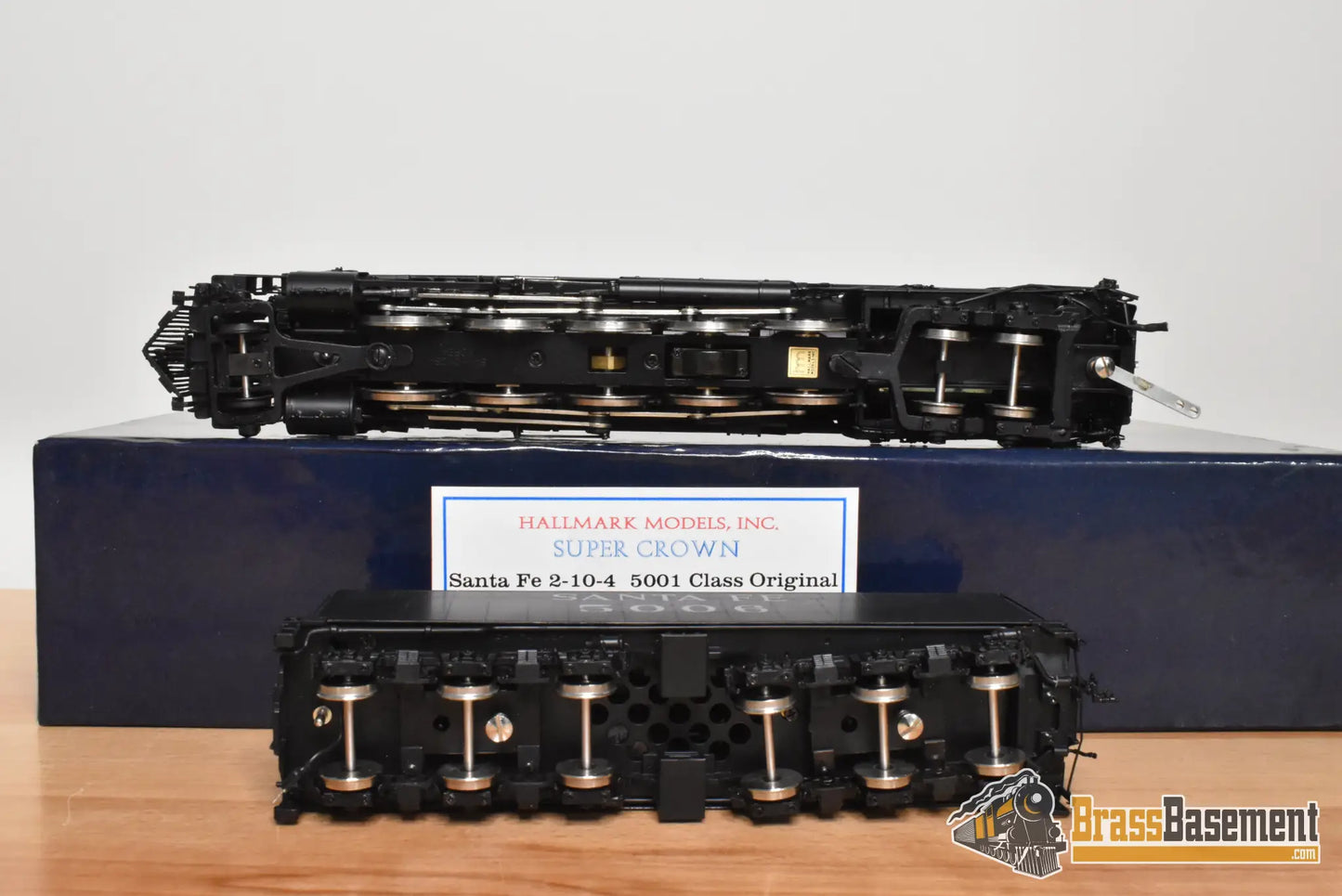 HO Brass - Hallmark 069D ATSF Santa Fe 2-10-4 #5006 - Samhongsa FP Commonwealth Tender Truck - Steam