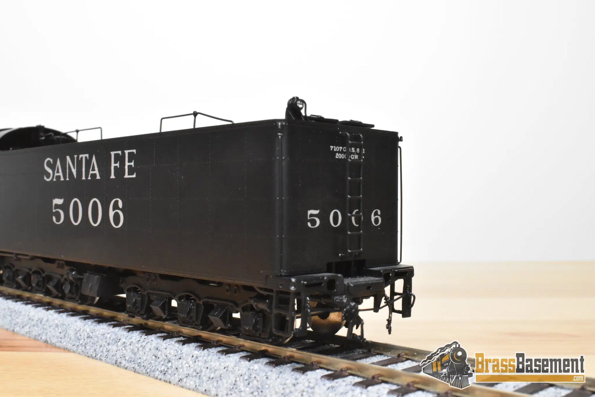 HO Brass - Hallmark 069D ATSF Santa Fe 2-10-4 #5006 - Samhongsa FP Commonwealth Tender Truck - Steam