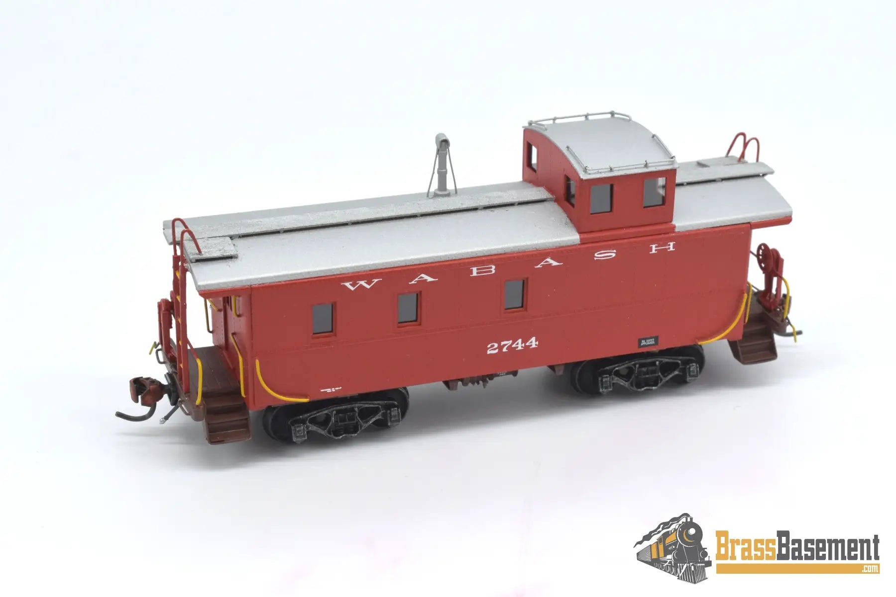 Ho Brass - Hallmark Ajin Wabash Standard Steel Caboose #2744 Custom Painted Red Freight