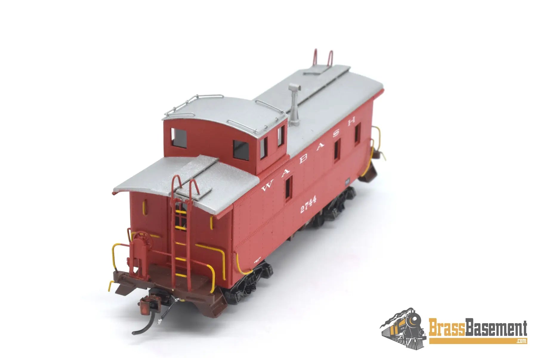 Ho Brass - Hallmark Ajin Wabash Standard Steel Caboose #2744 Custom Painted Red Freight