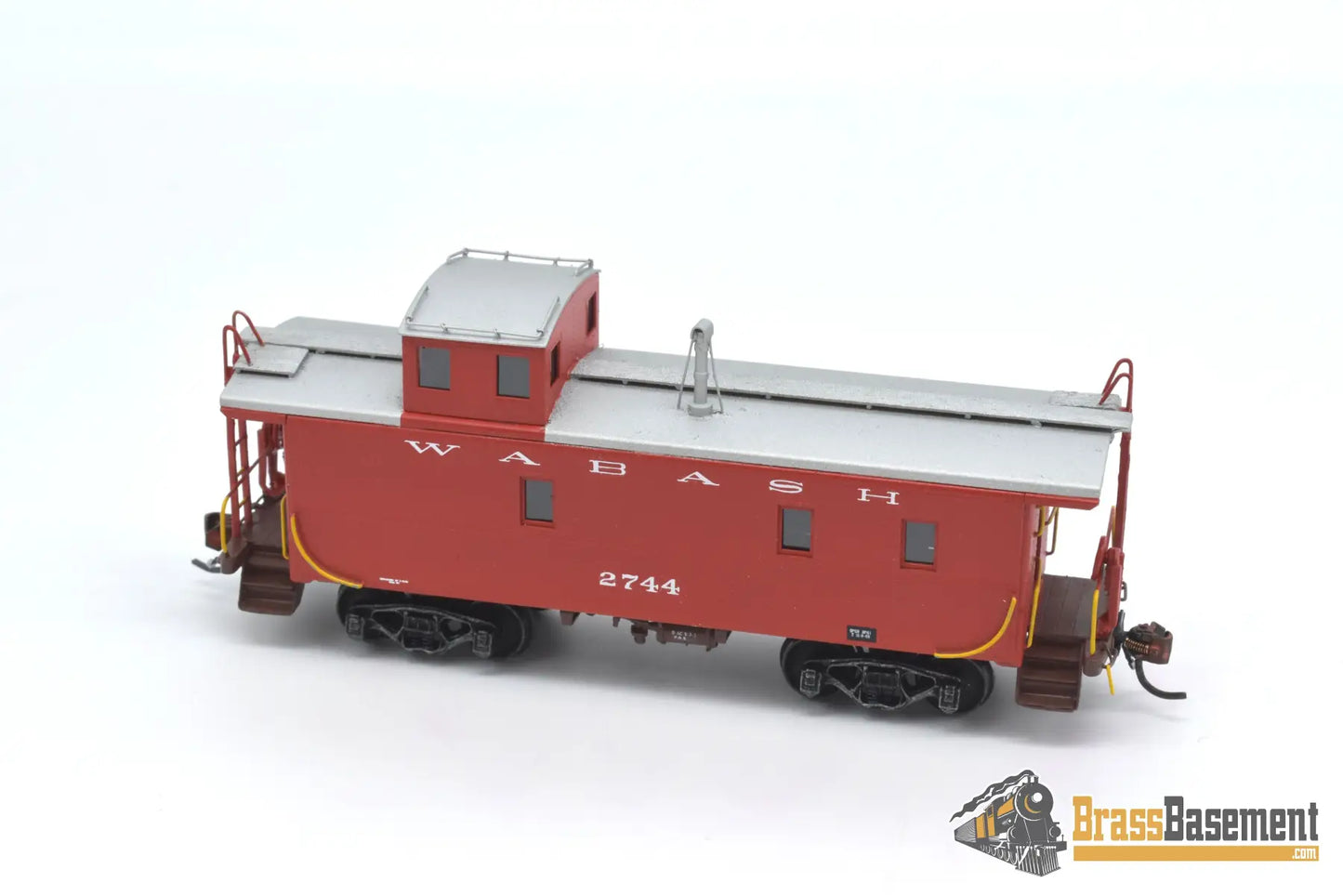 Ho Brass - Hallmark Ajin Wabash Standard Steel Caboose #2744 Custom Painted Red Freight