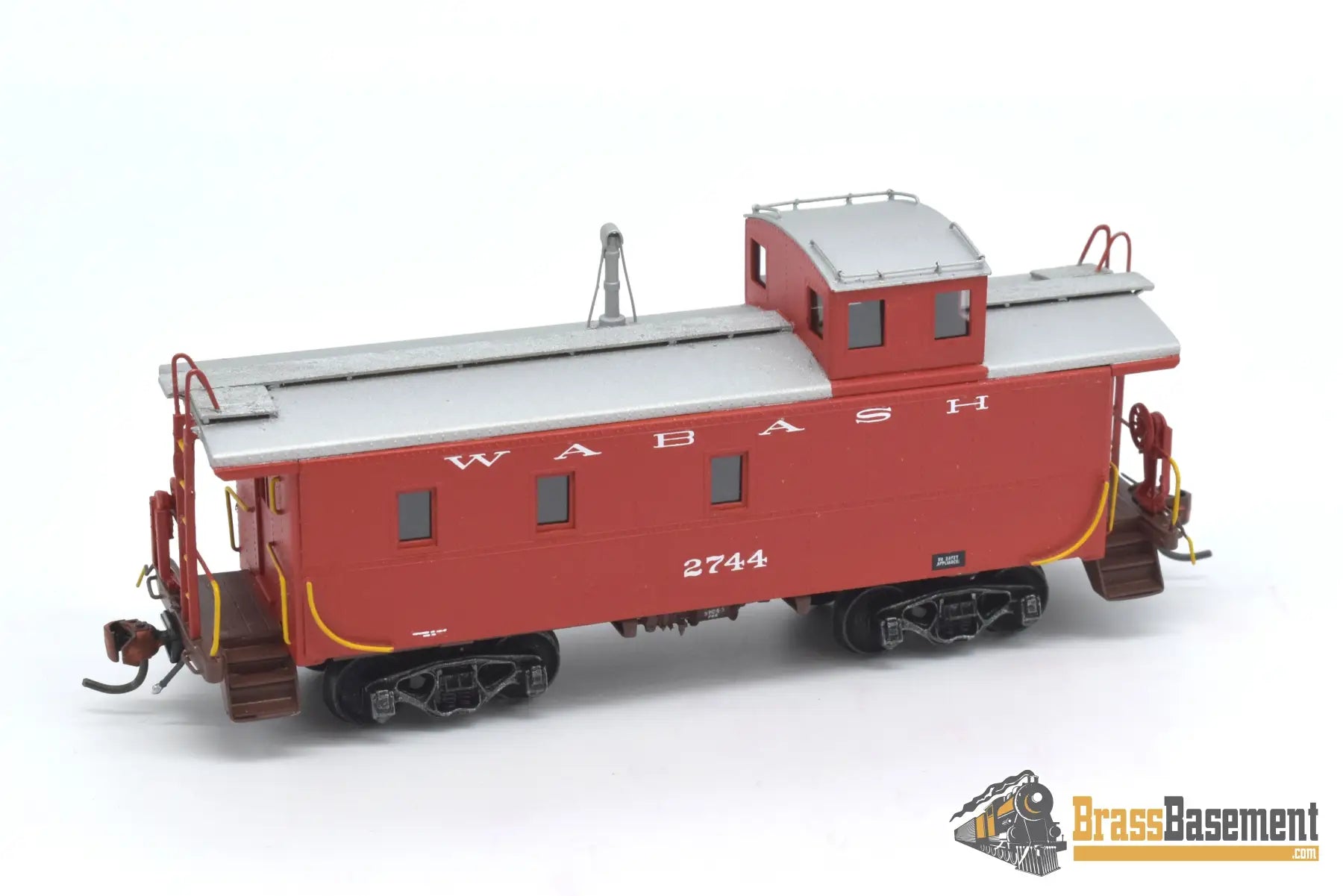 Ho Brass - Hallmark Ajin Wabash Standard Steel Caboose #2744 Custom Painted Red Freight