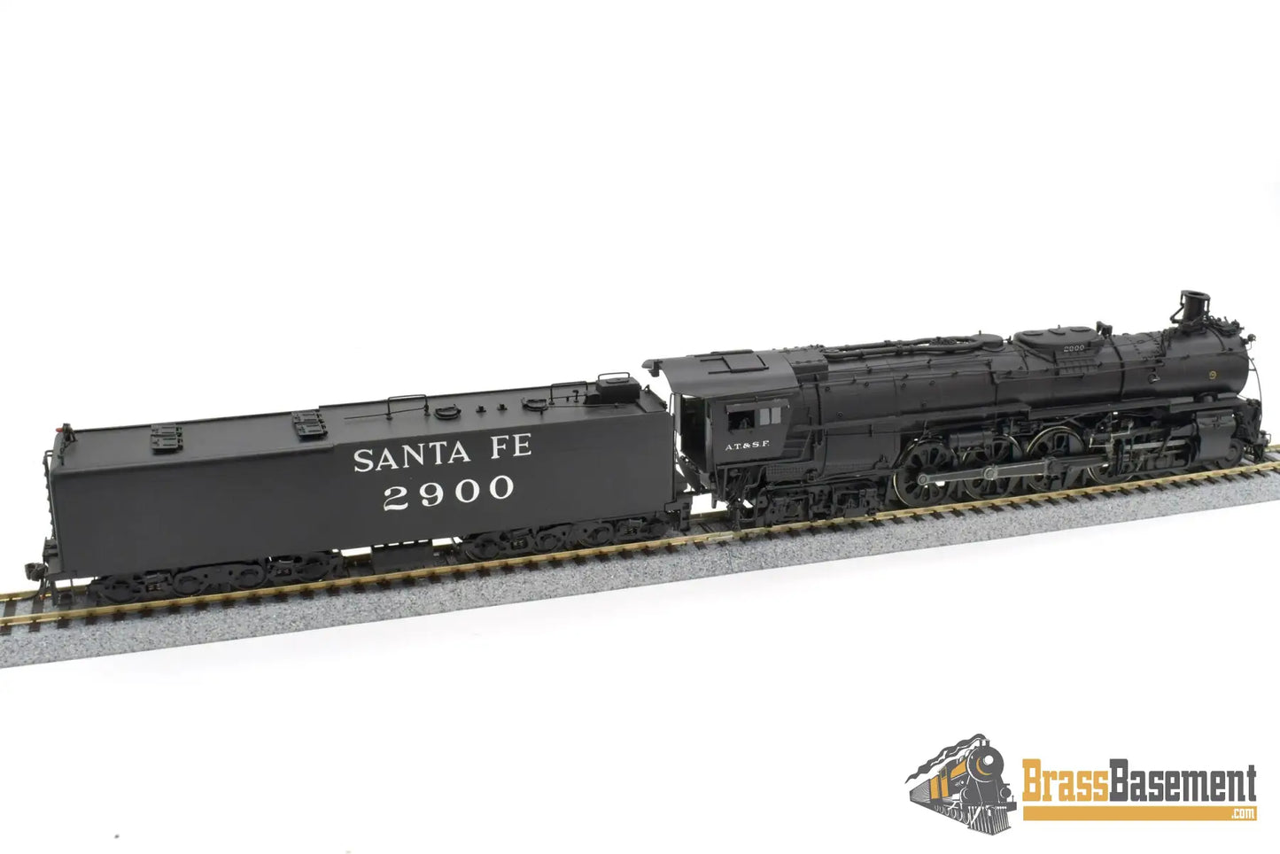 Ho Brass - Hallmark Atsf Santa Fe 4 - 8 - 4 #2900 Original Rods Samhongsa F/P Steam