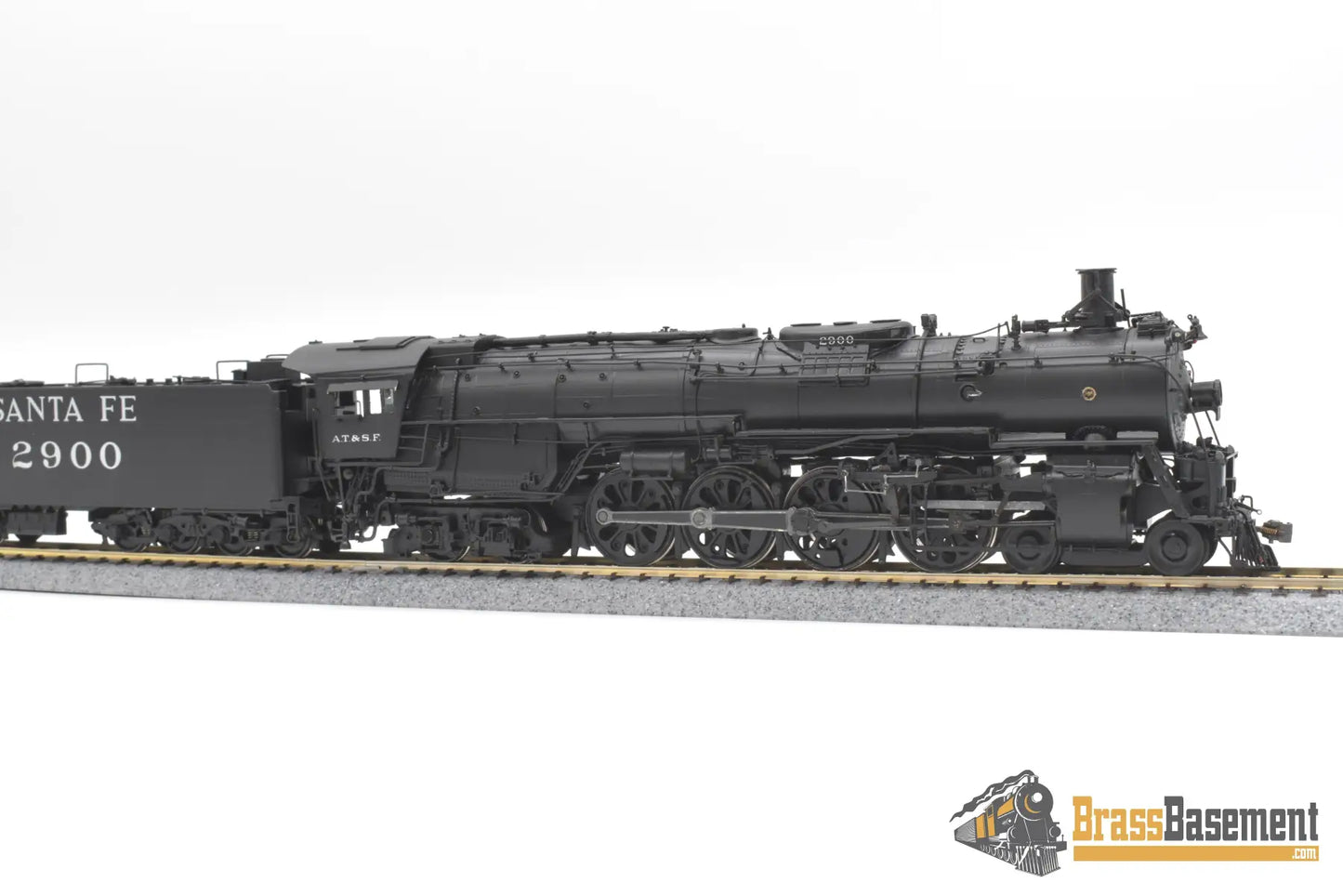 Ho Brass - Hallmark Atsf Santa Fe 4 - 8 - 4 #2900 Original Rods Samhongsa F/P Steam