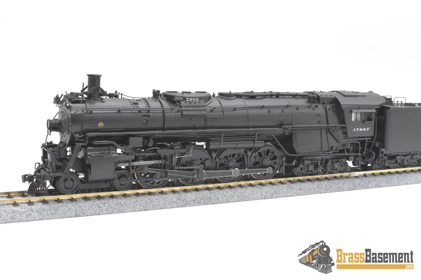 Ho Brass - Hallmark Atsf Santa Fe 4 - 8 - 4 #2900 Original Rods Samhongsa F/P Steam