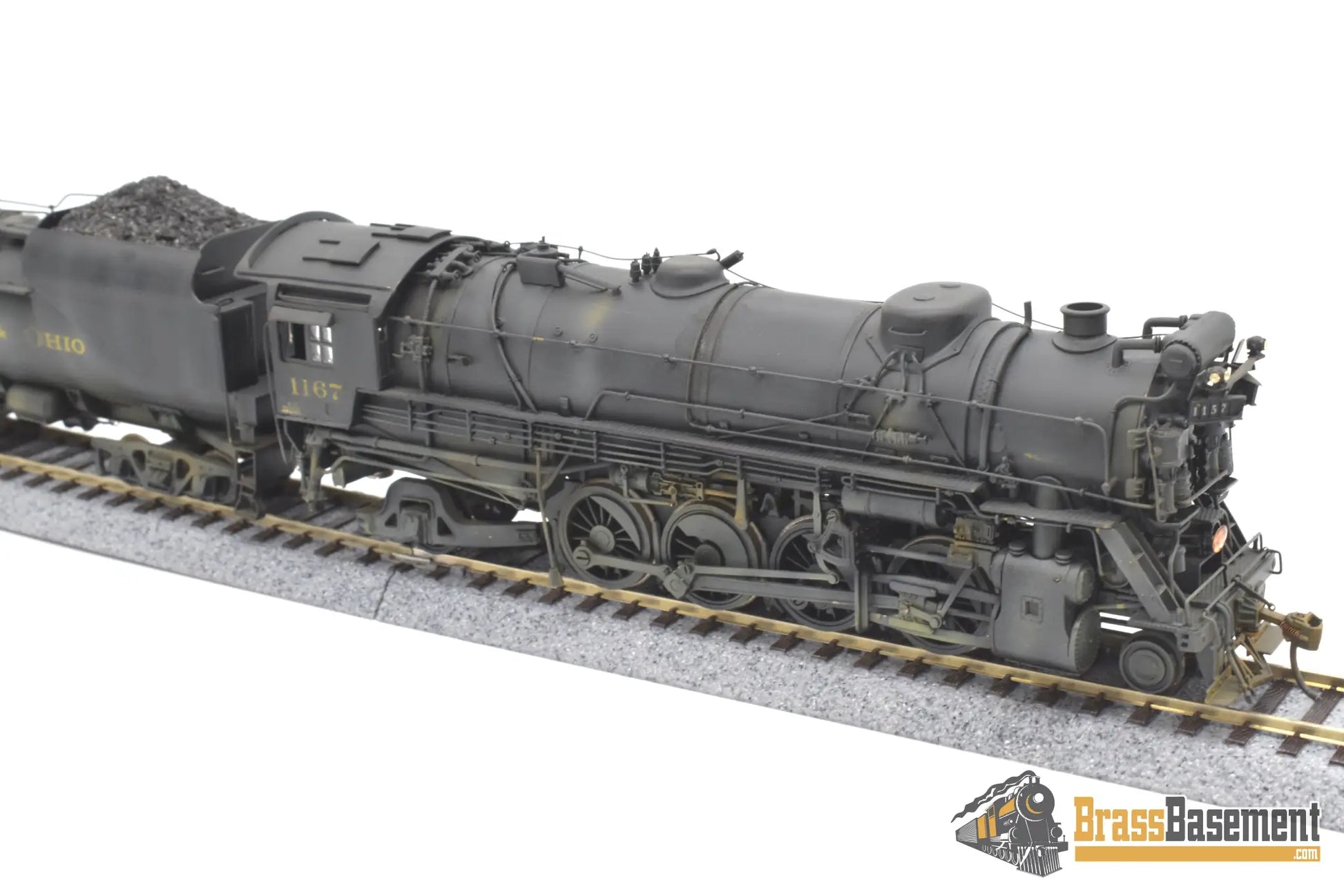Ho Brass - Hallmark Chesapeake & Ohio C&O K - 2 2 - 8 - 2 #1167 Painted 1976 Steam