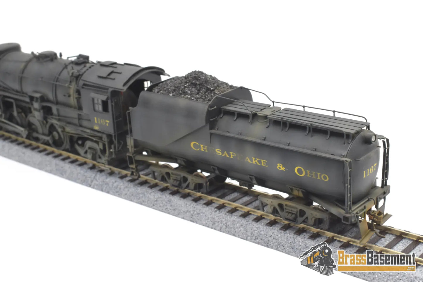 Ho Brass - Hallmark Chesapeake & Ohio C&O K - 2 2 - 8 - 2 #1167 Painted 1976 Steam