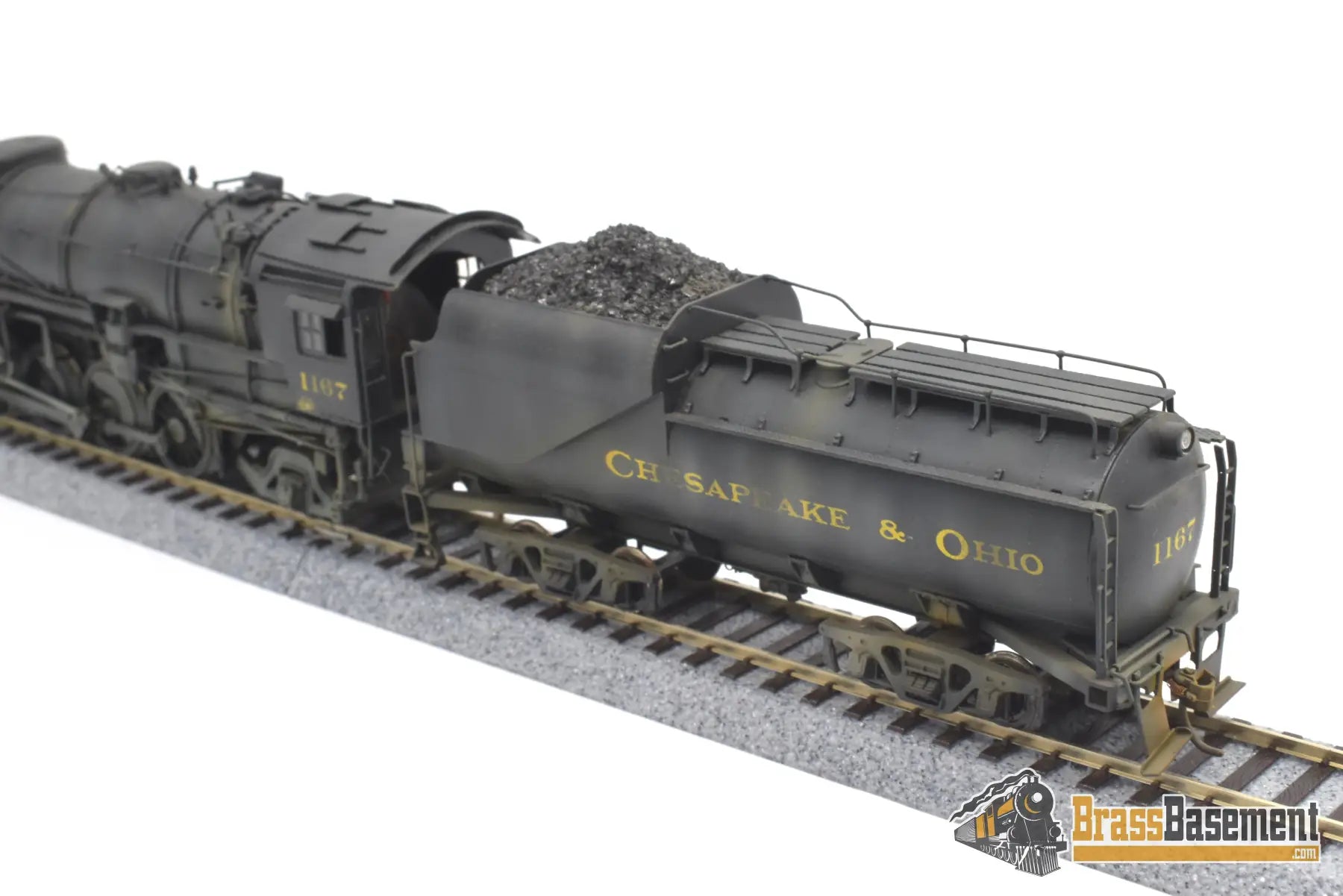 Ho Brass - Hallmark Chesapeake & Ohio C&O K - 2 2 - 8 - 2 #1167 Painted 1976 Steam