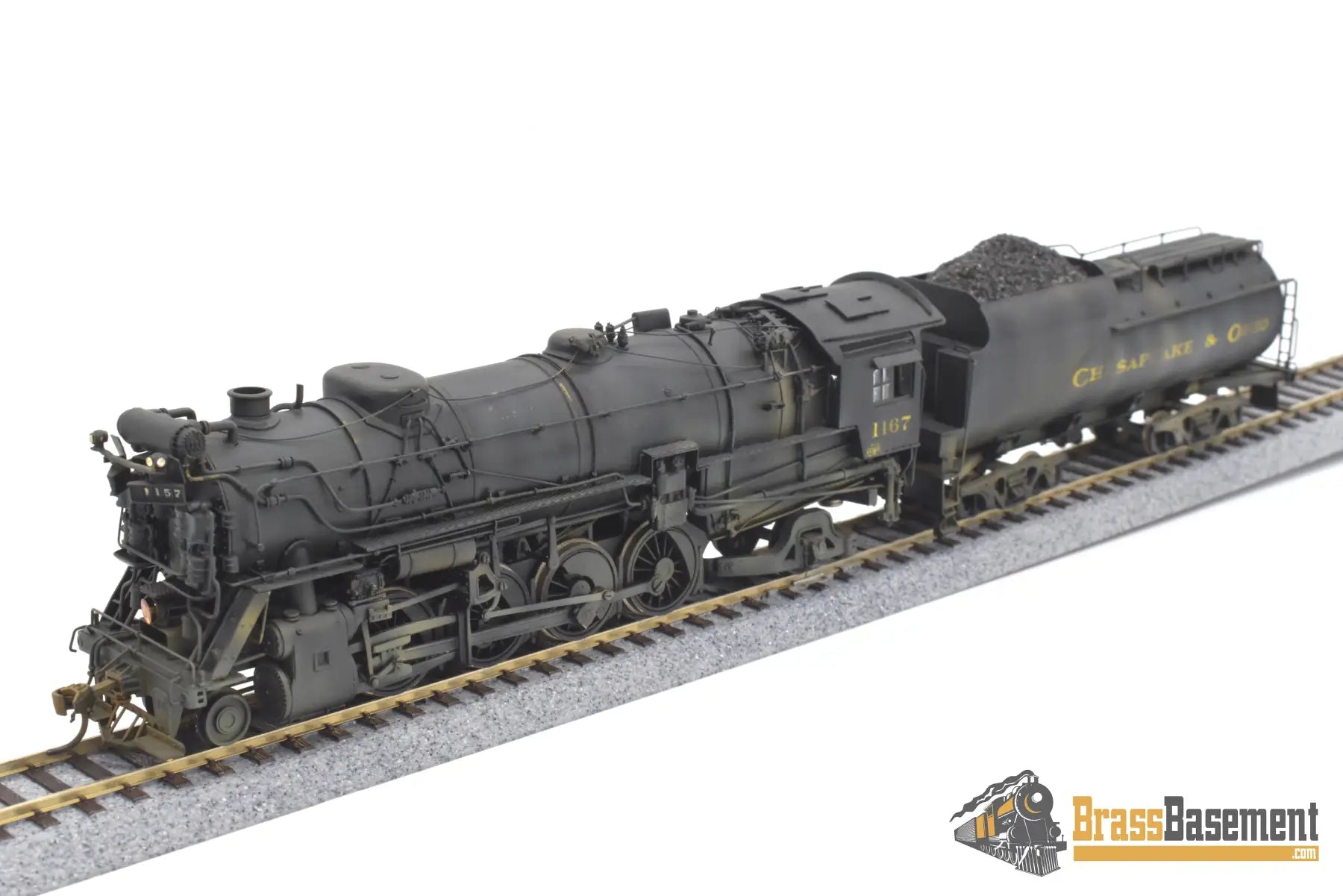 Ho Brass - Hallmark Chesapeake & Ohio C&O K - 2 2 - 8 - 2 #1167 Painted 1976 Steam