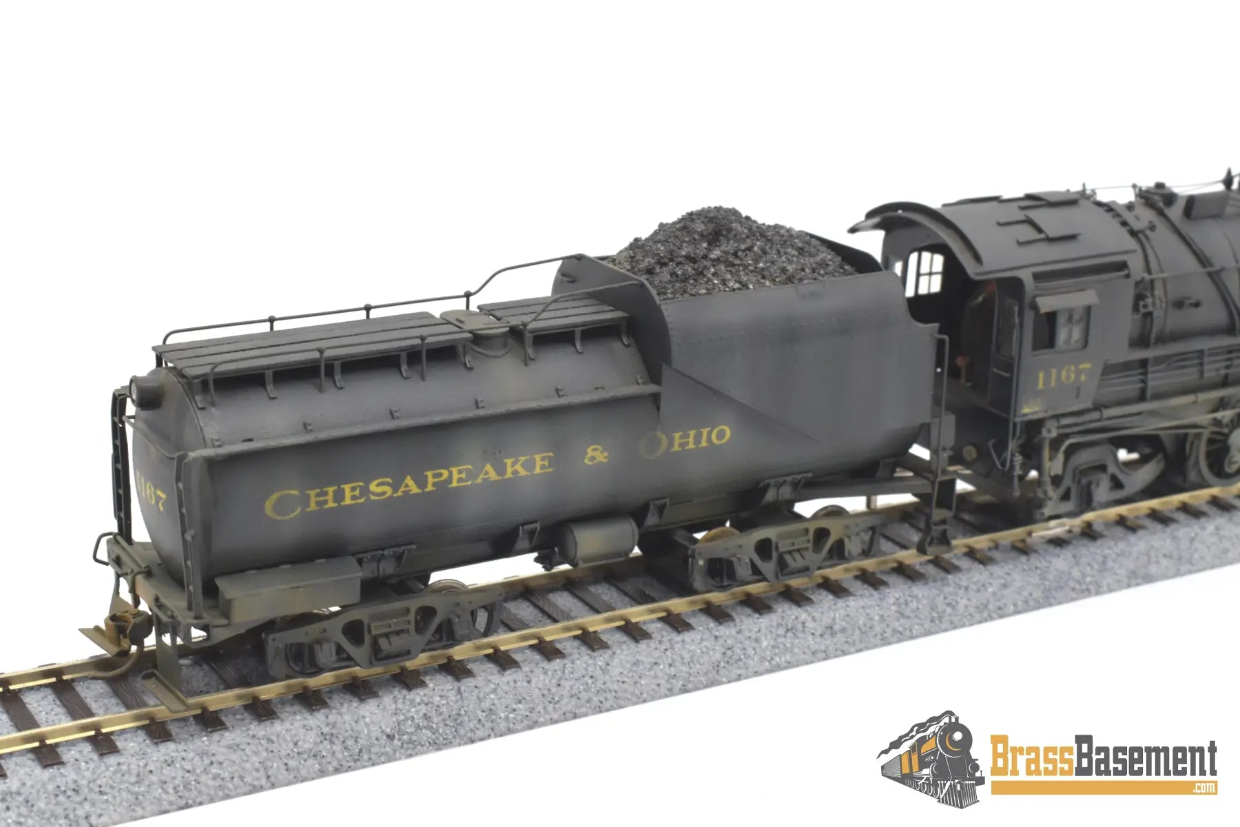 Ho Brass - Hallmark Chesapeake & Ohio C&O K - 2 2 - 8 - 2 #1167 Painted 1976 Steam