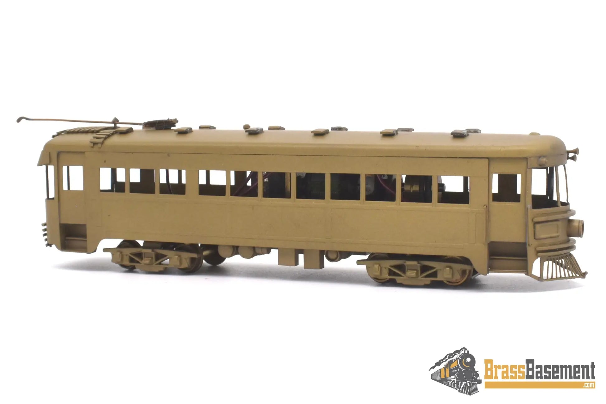 Ho Brass - Hallmark Cincinnati & Lake Erie (C&Le) Trolley Car Unpainted Does Not Run Interurban